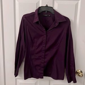 Apt 9 womens button down shirt size large like new